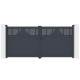 Cancello a battente in alluminio AXIS TIME 340x158cm - X-METAL