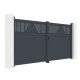 Cancello a battente in alluminio AXIS TIME 340x158cm - X-METAL