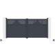 Cancello a battente in alluminio AXIS TIME 340x158cm - X-METAL