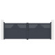 Cancello a battente in alluminio AXIS TIME 400x140cm - X-METAL