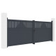 Cancello a battente in alluminio AXIS TIME 400x140cm - X-METAL