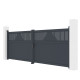 Cancello a battente in alluminio AXIS TIME 400x140cm - X-METAL