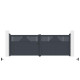 Cancello a battente in alluminio AXIS TIME 400x140cm - X-METAL