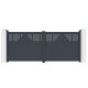 Cancello a battente in alluminio AXIS TIME 340x140cm - X-METAL
