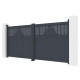 Cancello a battente in alluminio AXIS TIME 340x140cm - X-METAL