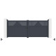 Cancello a battente in alluminio AXIS TIME 340x140cm - X-METAL