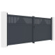 Cancello a battente in alluminio AXIS TIME 400x158cm - X-METAL