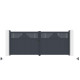 Cancello a battente in alluminio AXIS TIME 400x158cm - X-METAL