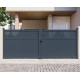 Cancello a battente in alluminio AXIS TIME 400x158cm - X-METAL