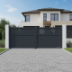 Cancello a battente in alluminio AXIS TIME 340x140cm - X-METAL