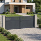 Cancello a battente in alluminio AXIS TIME 400x158cm - X-METAL