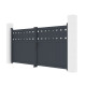 Cancello a battente in alluminio AXIS FILM 300x140cm - X-METAL