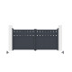 Cancello a battente in alluminio AXIS FILM 300x140cm - X-METAL