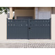 Cancello a battente in alluminio AXIS FILM 300x140cm - X-METAL