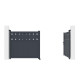 Cancello a battente in alluminio AXIS FILM 300x140cm - X-METAL