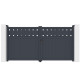 Cancello a battente in alluminio AXIS FILM 300x158cm - X-METAL