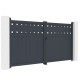 Cancello a battente in alluminio AXIS FILM 300x158cm - X-METAL