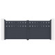 Cancello a battente in alluminio AXIS FILM 340x140cm - X-METAL