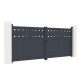 Cancello a battente in alluminio AXIS FILM 340x140cm - X-METAL