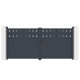 Cancello a battente in alluminio AXIS FILM 340x158cm - X-METAL