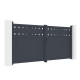 Cancello a battente in alluminio AXIS FILM 340x158cm - X-METAL