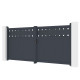 Cancello a battente in alluminio AXIS FILM 340x158cm - X-METAL