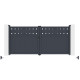Cancello a battente in alluminio AXIS FILM 340x158cm - X-METAL
