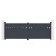 Cancello a battente in alluminio AXIS FILM 400x140cm - X-METAL