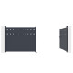 Cancello a battente in alluminio AXIS FILM 400x158cm - X-METAL
