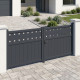 Cancello a battente in alluminio AXIS FILM 300x140cm - X-METAL