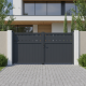 Cancello a battente in alluminio AXIS FILM 300x158cm - X-METAL