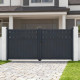 Cancello a battente in alluminio AXIS FILM 340x158cm - X-METAL