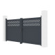 Cancello a battente in alluminio AXIS GROW 300x140cm - X-METAL