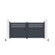 Cancello a battente in alluminio AXIS GROW 300x140cm - X-METAL