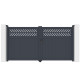 Cancello a battente in alluminio AXIS GROW 300x158cm - X-METAL