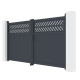 Cancello a battente in alluminio AXIS GROW 300x158cm - X-METAL