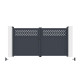 Cancello a battente in alluminio AXIS GROW 300x158cm - X-METAL