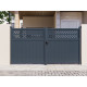 Cancello a battente in alluminio AXIS GROW 300x158cm - X-METAL