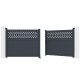 Cancello a battente in alluminio AXIS GROW 340x140cm - X-METAL