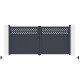 Cancello a battente in alluminio AXIS GROW 340x158cm - X-METAL