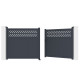 Cancello a battente in alluminio AXIS GROW 340x158cm - X-METAL