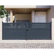 Cancello a battente in alluminio AXIS GROW 400x140cm - X-METAL