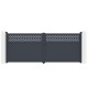 Cancello a battente in alluminio AXIS GROW 400x158cm - X-METAL