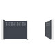 Cancello a battente in alluminio AXIS GROW 400x158cm - X-METAL