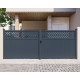 Cancello a battente in alluminio AXIS GROW 400x158cm - X-METAL