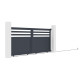Cancello scorrevole in alluminio AXIS VECTO 300x140cm - X-METAL