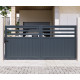 Cancello scorrevole in alluminio AXIS VECTO 300x140cm - X-METAL