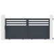 Cancello scorrevole in alluminio AXIS VECTO 300x140cm - X-METAL