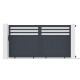 Cancello scorrevole in alluminio AXIS VECTO 300x158cm - X-METAL