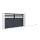 Cancello scorrevole in alluminio AXIS VECTO 300x158cm - X-METAL